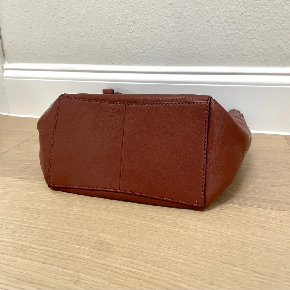 Frye Leather Side Pocket Hobo Bag in Cognac - Picture 5 of 7